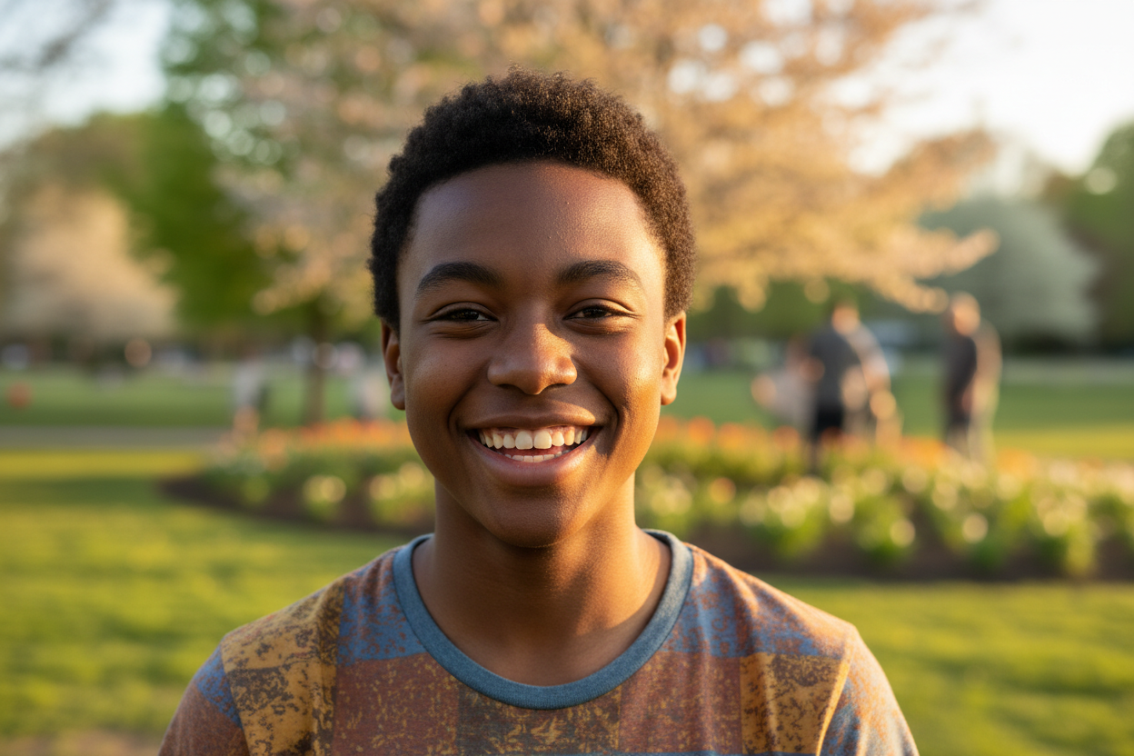 Black Teen Family Member
